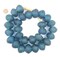 Super Jumbo Recycled Glass Beads - Beaded Wall Hangings - Extra Large African Sea Glass Beads 32-35mm - The Bead Chest (Light Blue)